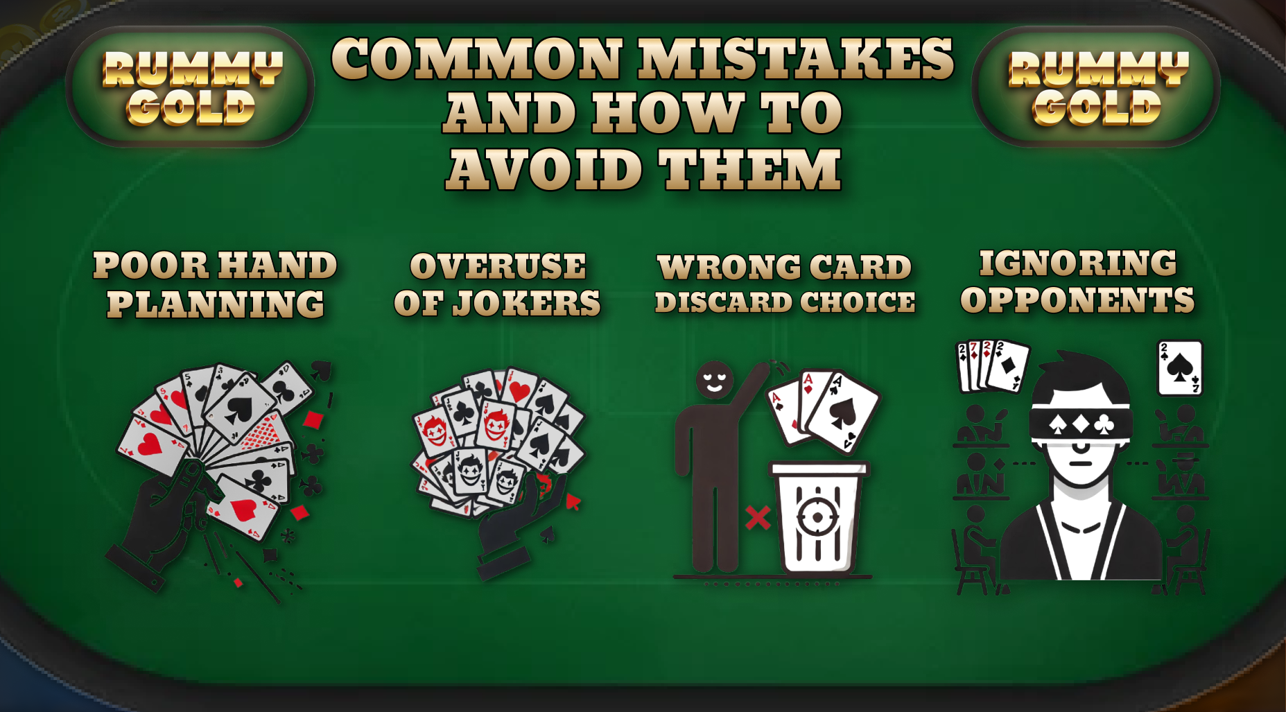 Rummy Gold Common Mistakes