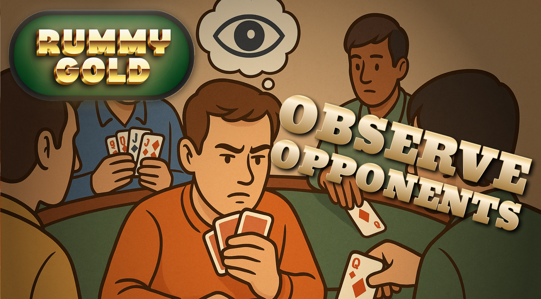 Observing Rummy Gold Opponents